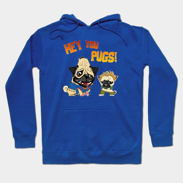 Hey you pugs Hoodie by darklordpug